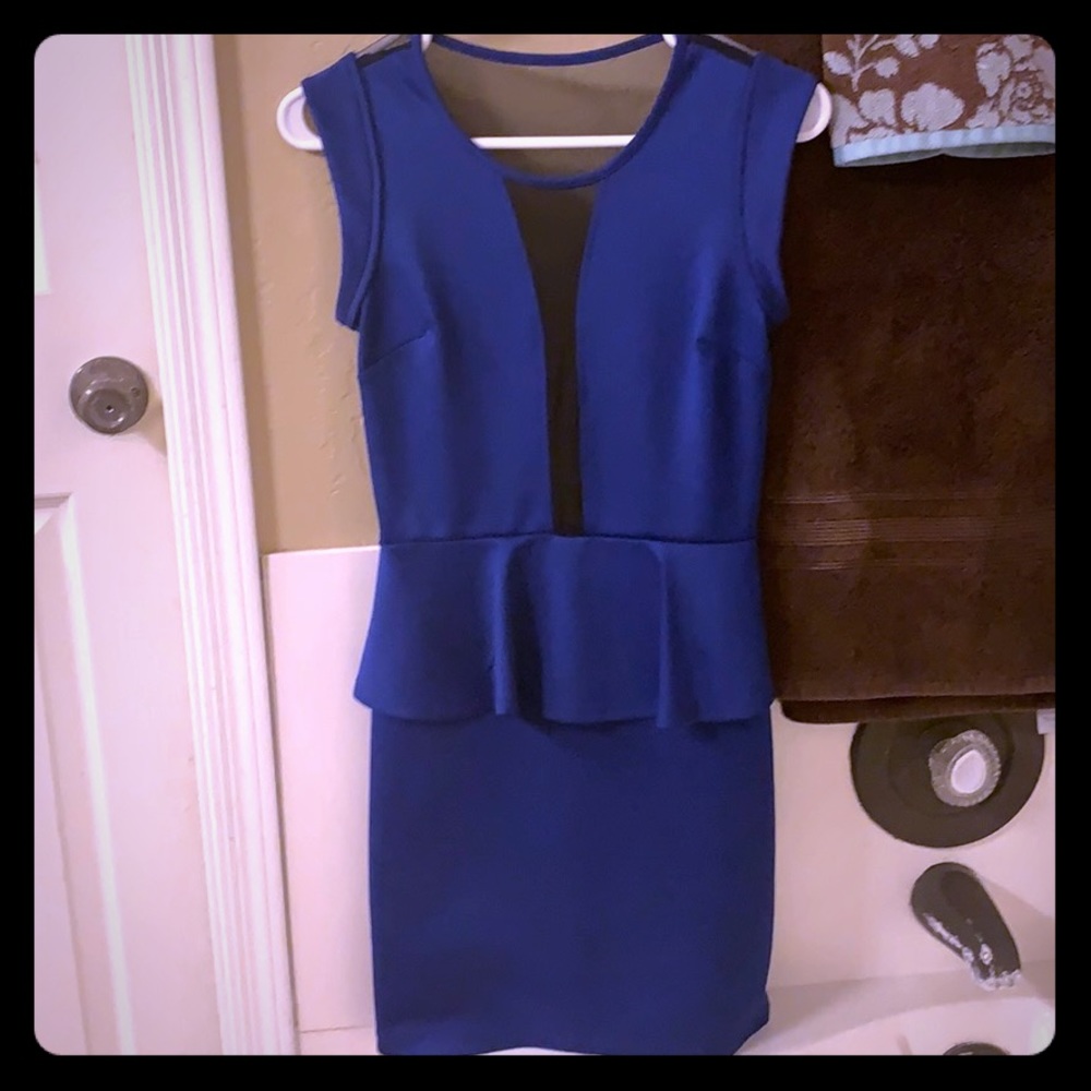 Royal blue cocktail dress